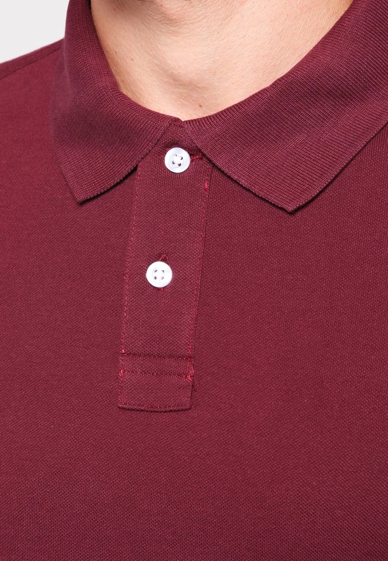 Pier One Basic - Polo Shirt - Bordeaux 4 Pier One Basic - Polo Shirt - Bordeaux - Image 4