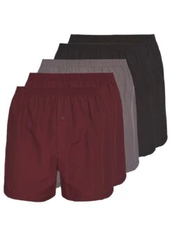 Pier One 5 Pack - Boxer Shorts - Black/Grey/Red -Pier One 17f05fc9e0fb466794291a459151f1b7