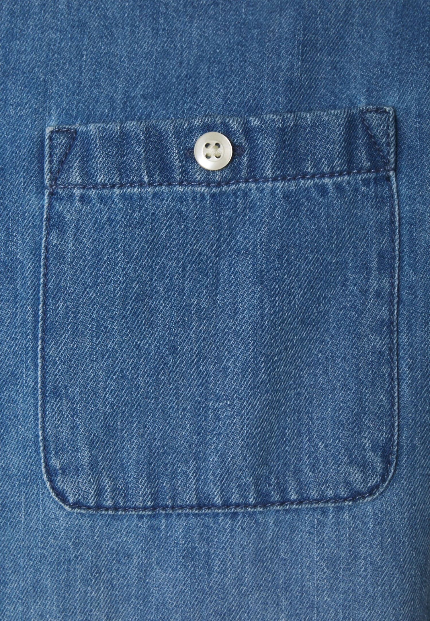 Pier One Denim Shirt - Shirt - Blue Denim 3 Pier One Denim Shirt - Shirt - Blue Denim - Image 3