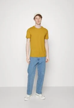 Pier One 5 Pack - Basic T-Shirt - Mottled Dark Blue/Yellow/Orange