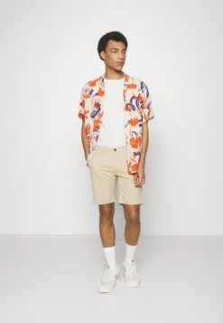 Pier One Slim Fit Ribbed T-Shirt 2 Pack - Basic T-Shirt - White/Black