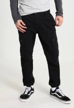 Pier One Cargo Trousers - Black