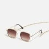 Pier One With Chain Set Unisex - Sunglasses - Brown