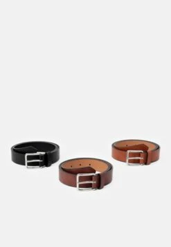 Pier One 3 Pack - Belt - Black - 802_Brown - 702_Cognac - 708