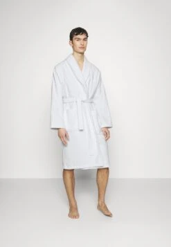 Pier One Shawl Towel Bathrobe - Dressing Gown - White