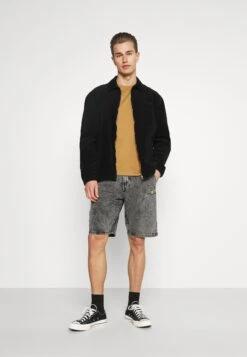 Pier One 5 Pack - Basic T-Shirt - Brown/White/Black