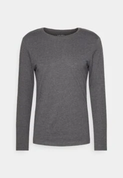 Pier One 2 Pack - Long Sleeved Top - Black/Mottled Dark Grey -Pier One 61261ceb297745e3ae1e3c991f7195e5