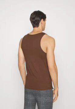 Pier One 3Pck Skin Tone Rib Vest- Undershirt - Brown -Pier One 61977ddd0362474c88ba6c1c78453562