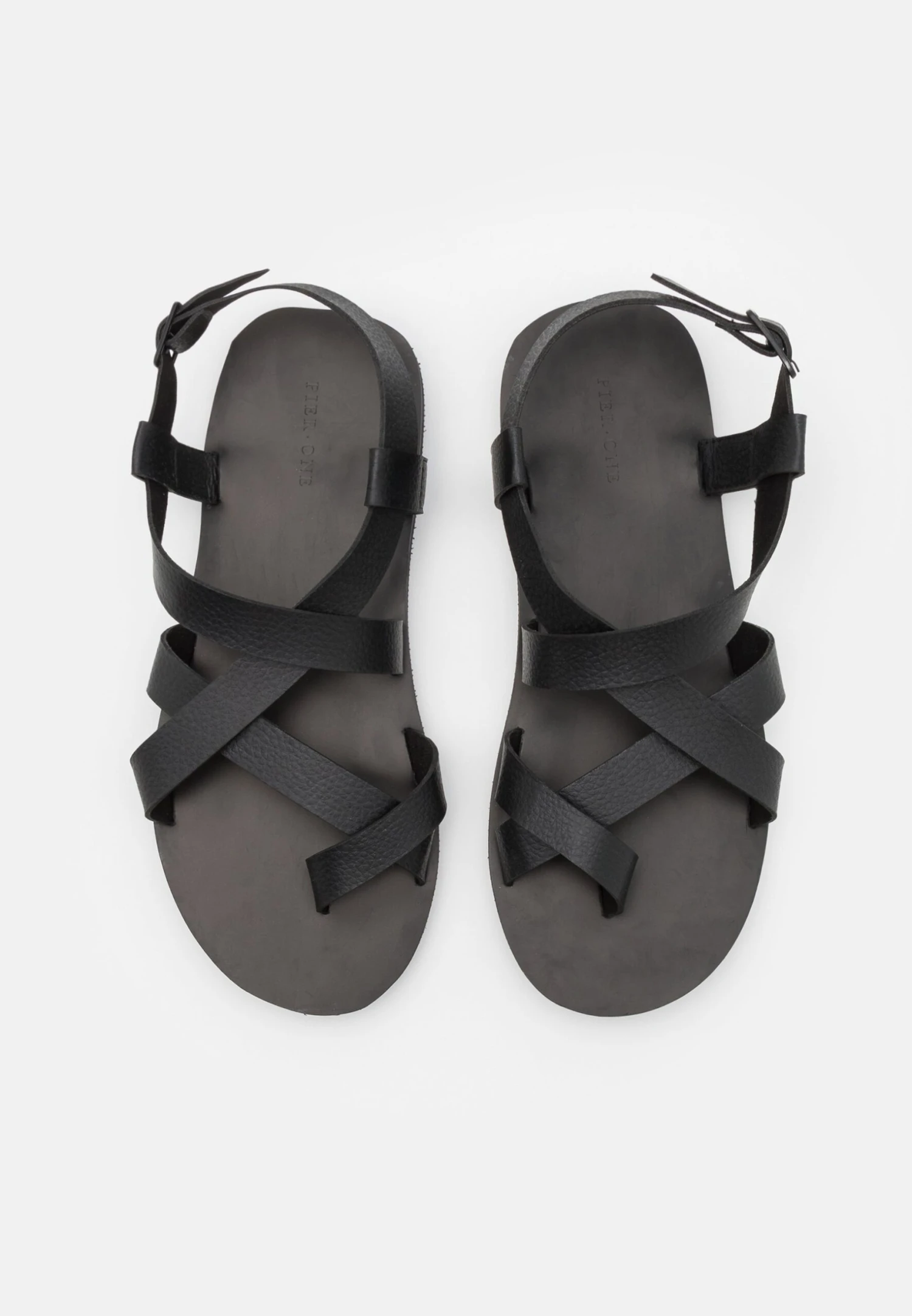 Pier One T-Bar Sandals - Black 4 Pier One T-Bar Sandals - Black - Image 4