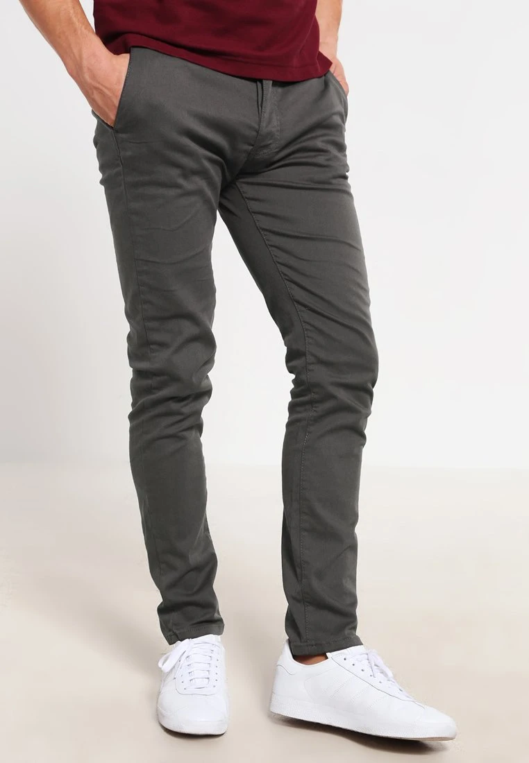 Pier One Chinos - Dark Grey 1 Pier One Chinos - Dark Grey