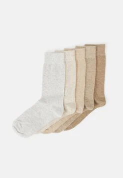 Pier One 5Pack - Socks - Off-White/Beige/Tan