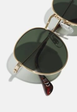 Pier One Unisex - Sunglasses - Gold-Coloured/Green -Pier One 757cc522f0d64d40943756228eeb0e2f