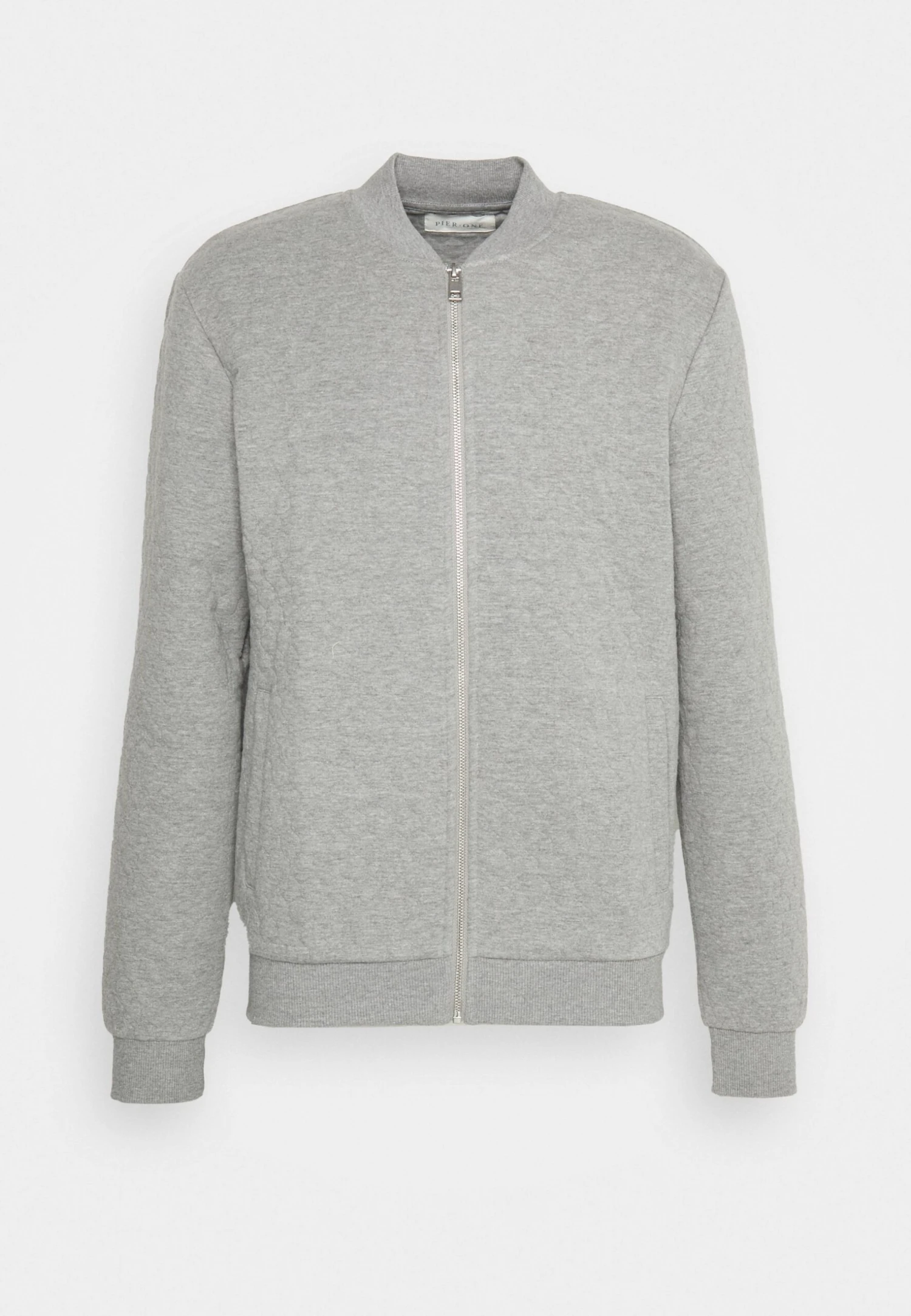 Pier One Zip-Up Sweatshirt - Mottled Grey 5 Pier One Zip-Up Sweatshirt - Mottled Grey - Image 5