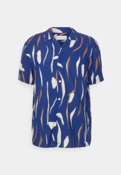 Pier One Contemporary Art Regular Resort- Shirt - Blue -Pier One 785a6e3b667947f1b8b1bceba78cc045