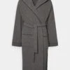 Pier One Dressing Gown - Dark Grey/Black
