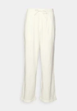 Pier One Drawcord Trousers Linen Blend - Trousers - White -Pier One 82865836bb5b4fff94da44c3eaf1558d