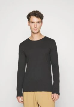 Pier One 2 Pack - Long Sleeved Top - Black/Mottled Dark Grey -Pier One 82b68fa0ee4c46d1a85559b6ee29545d