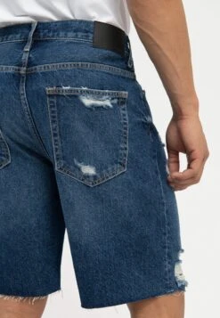 Pier One Denim Shorts - Dark Blue Denim -Pier One 87967f7777b341e69e97f39a26d44312