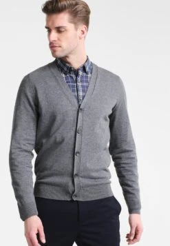 Pier One Cardigan - Dark Grey Melange