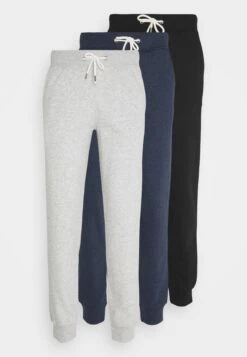Pier One 3 Pack - Tracksuit Bottoms - Mottled Light Grey/Mottled Dark Blue/Black 14 Pier One 3 Pack - Tracksuit Bottoms - Mottled Light Grey/Mottled Dark Blue/Black -Pier One 8c3338d4b3e5412990c15e9a08401e37