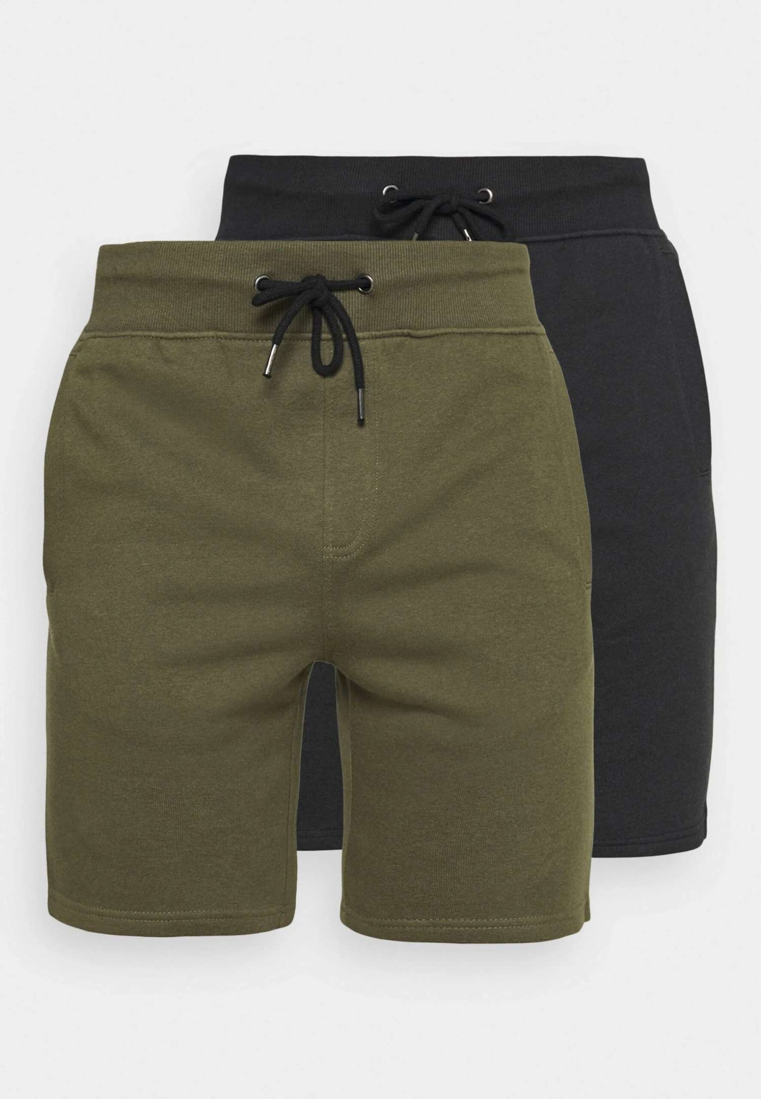 Pier One 2 Pack - Shorts - Black/Olive 5 Pier One 2 Pack - Shorts - Black/Olive - Image 5