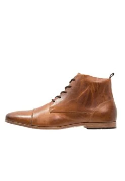 Pier One Lace-Up Ankle Boots - Cognac