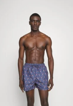 Pier One Swimming Shorts - Dark Blue/Multi-Coloured