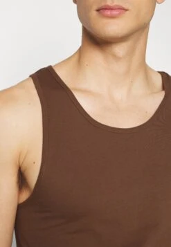 Pier One 3Pck Skin Tone Rib Vest- Undershirt - Brown -Pier One 9f31fc2f68bd4a4785af045b430b1d83