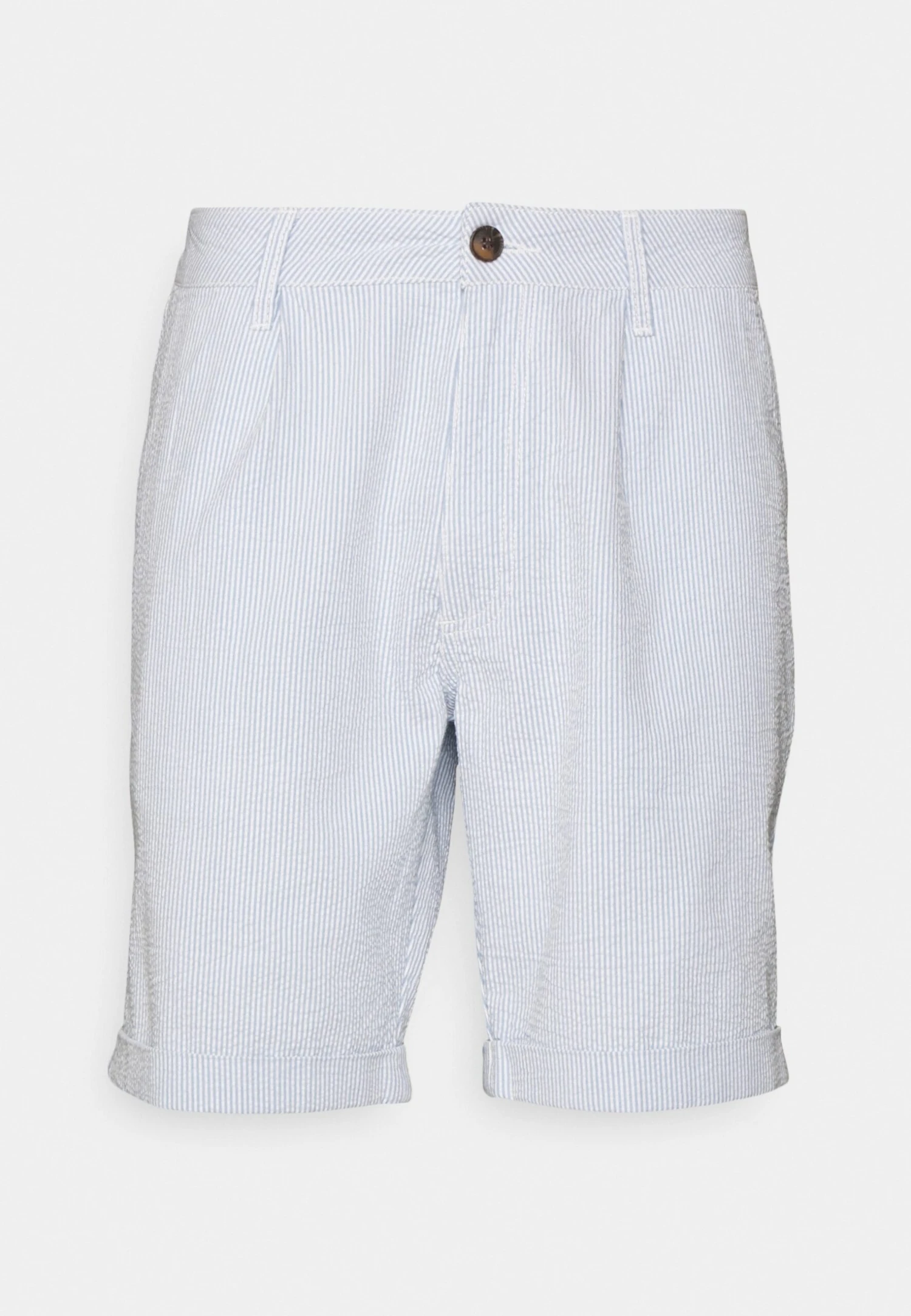 Pier One Pleated Seersucker Short - Shorts - Blue 4 Pier One Pleated Seersucker Short - Shorts - Blue - Image 4