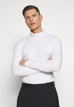 Pier One 2 Pack - Long Sleeved Top - White/Black -Pier One a236e23de24943c2b31da887f93fc262