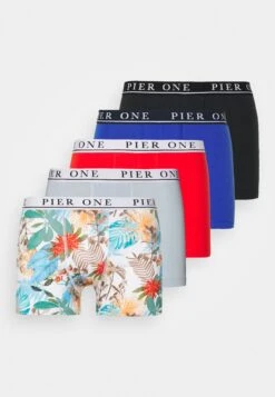 Pier One 5 Pack - Pants - Black/Red/Light Blue -Pier One a98897e57c8d47b7b55c29b01d1c9606