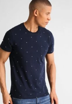Pier One Print T-Shirt - Navy