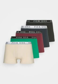 Pier One 5 Pack - Pants - Beige/Green/Bordeaux -Pier One bc7bad60932445cabd41ffd20695bb0b