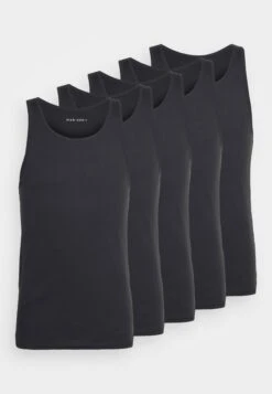 Pier One 5 Pack - Undershirt - Black -Pier One bd4341255cf84f2da3761cdaf14a49da