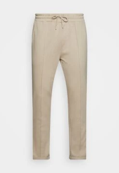Pier One Smart Piquee Jogger - Tracksuit Bottoms - Tan