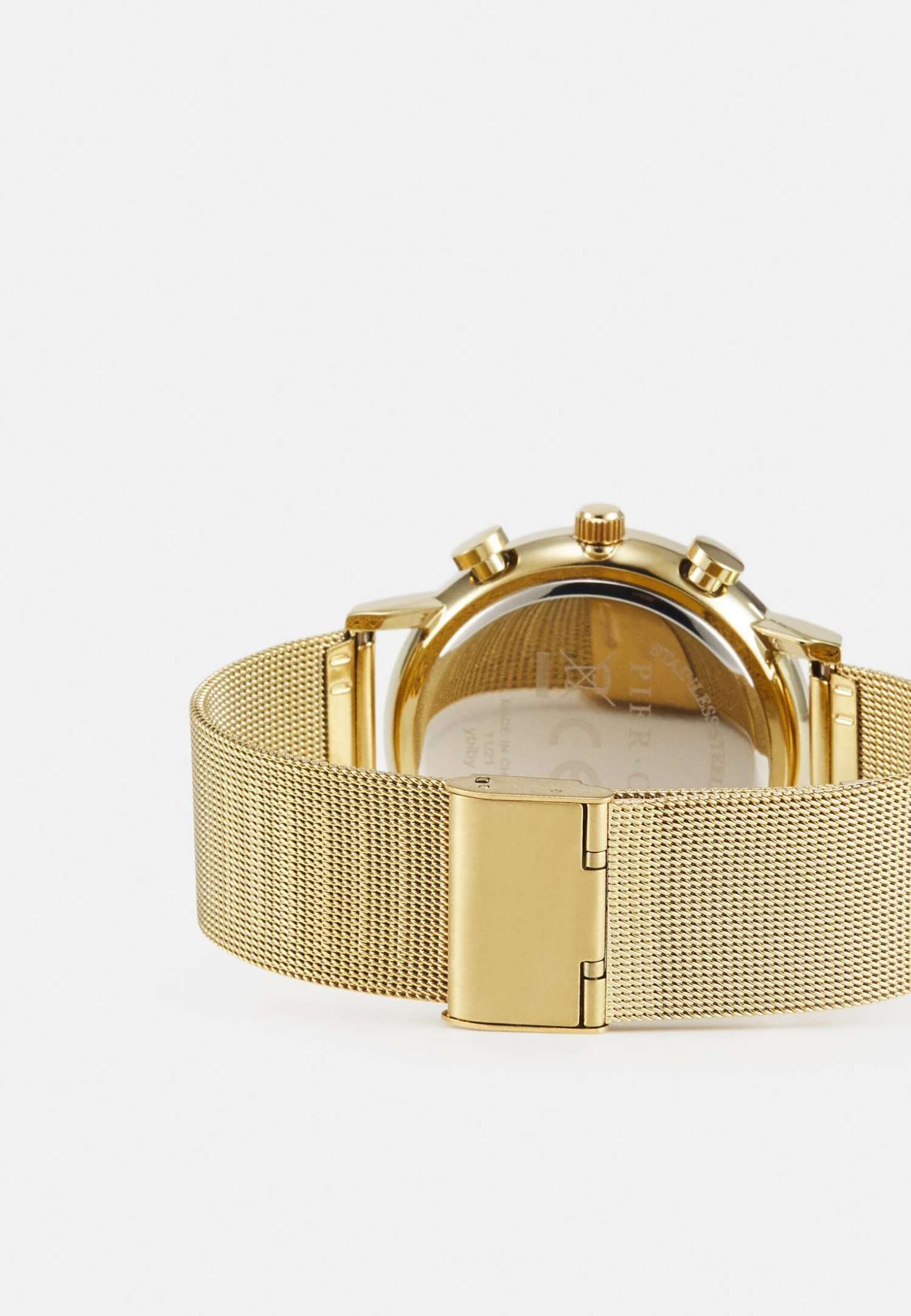 Pier One Unisex - Watch - Gold-Coloured 2 Pier One Unisex - Watch - Gold-Coloured - Image 2