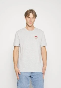 Pier One Print T-Shirt - Light Grey