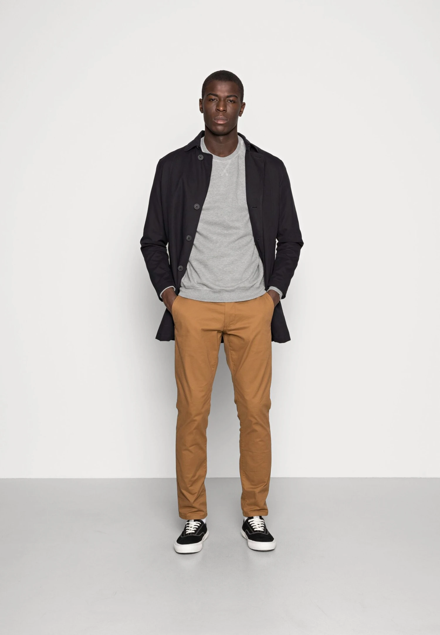 Pier One 2 Pack - Sweatshirt - Mottled Light Grey/Black 1 Pier One 2 Pack - Sweatshirt - Mottled Light Grey/Black