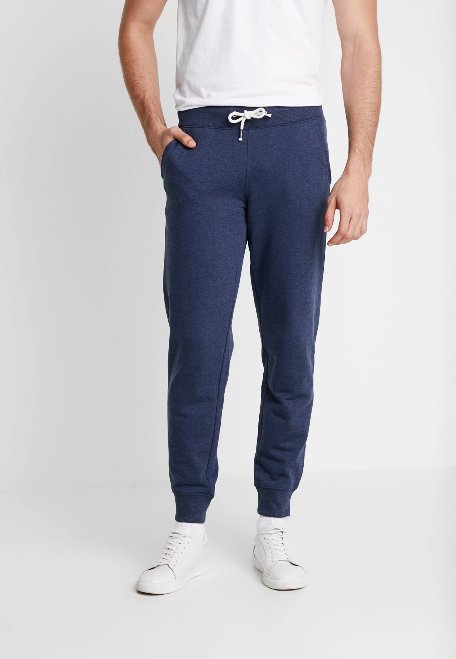Pier One Tracksuit Bottoms - Mottled Dark Blue 1 Pier One Tracksuit Bottoms - Mottled Dark Blue
