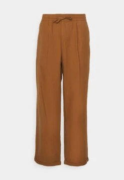 Pier One Drawcord Trousers Linen Blend - Trousers - Brown -Pier One c4ae8584f74e4db6851401113131d1a0