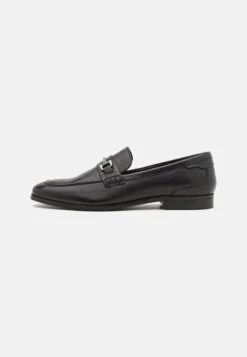 Pier One Leather - Slip-Ons - Black