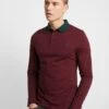 Pier One Muscle Fit - Polo Shirt - Bordeaux