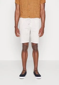 Pier One Linen Blend Drawcord Shorts- Shorts - Beige -Pier One e1eb8ad428564dfb8727d9aeaa0a8f0f