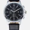Pier One Watch - Black/Silver-Coloured