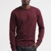 Pier One Basic Crewneck - Jumper - Bordeaux