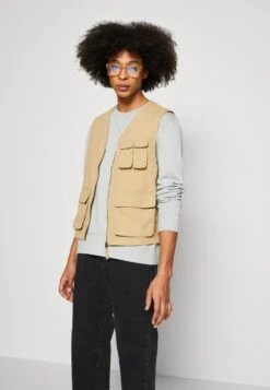 Pier One Waistcoat - Tan -Pier One f195baee9fb6489dbaeb853180d004d6