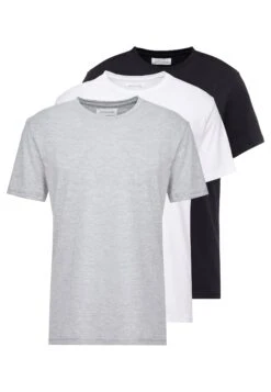 Pier One 3 Pack - Basic T-Shirt - White/Black/Light Grey 12 Pier One 3 Pack - Basic T-Shirt - White/Black/Light Grey -Pier One f785e71fb58e4e639608a247ef343f6c